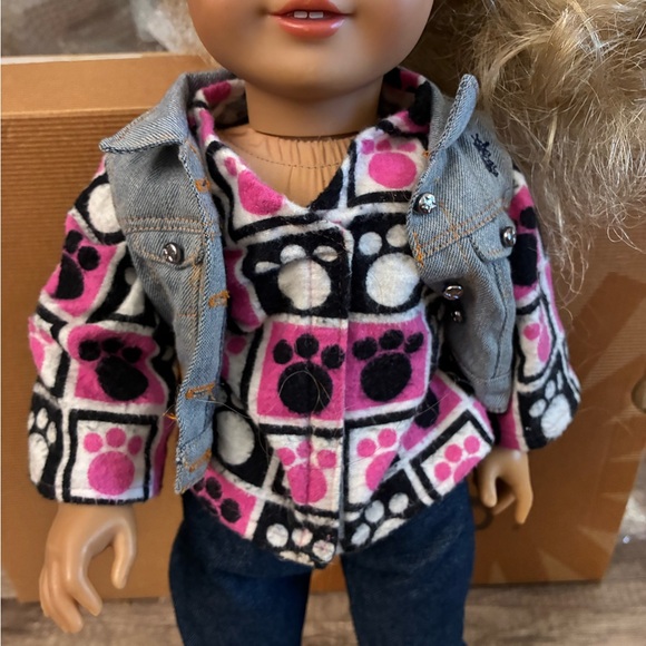 American Girl 18” Tenney Grant Retired Blonde Hair Brown Eyes Freckles Outfit - Picture 3 of 9